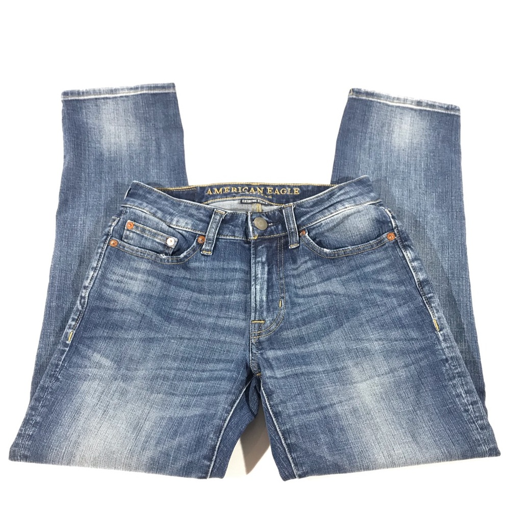 AEO Extreme Flex 4 Slim Straight Jeans 26/28